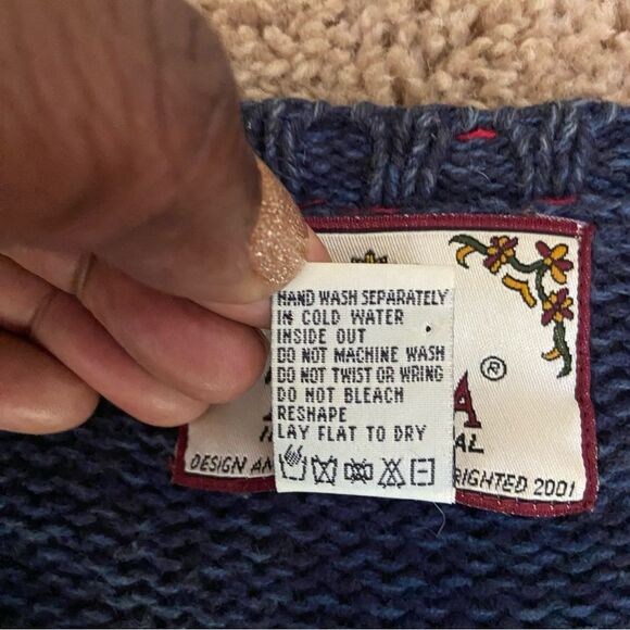 Vintage Tiara Int. Holiday “Snowman” Sweater size XL Christmas Novelty Cottage - Picture 9 of 9